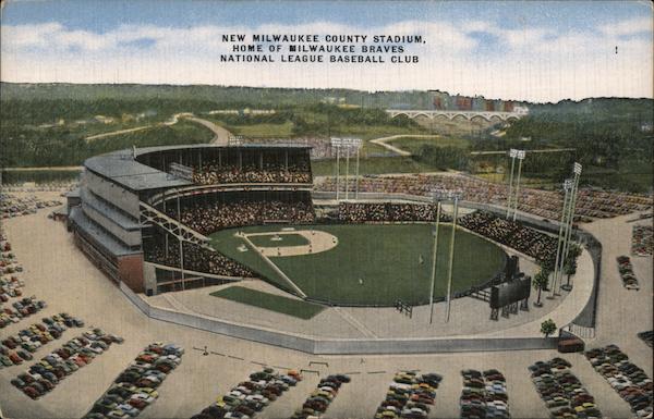 New Milwaukee County Stadium, Home of Milwaukee Braves National League Baseball Club Wisconsin