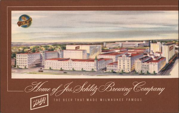 Home of Jos.Schlitz Brewing Company Milwaukee Wisconsin