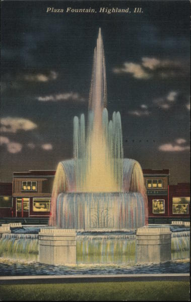Plaza Fountain Highland Illinois