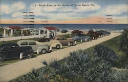 Picnic Area on the Ocean Cocoa Beach, FL Postcard Postcard Postcard