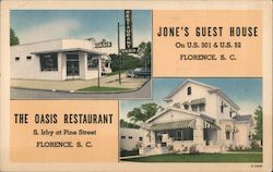 Jone's Guest House, The Oasis Restaurant Postcard