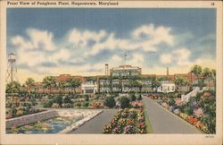 Front View of Pangborn Plant Postcard