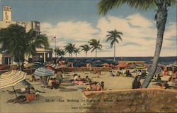 Sun Bathing at Surfside Postcard