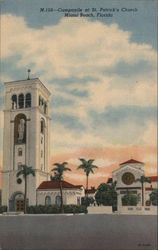Companile at St. Patrick's Church Miami Beach, FL Postcard Postcard Postcard
