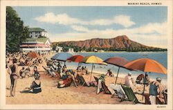 Waikiki Beach Postcard