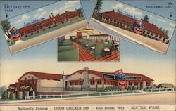 Nationally Famous Coon Chicken Inn Seattle, WA Postcard Postcard Postcard