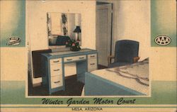 Winter Garden Motor Court Postcard