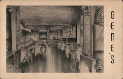 Gene's French-Italian Cuisine of Distinction 73 West 11th Street Postcard