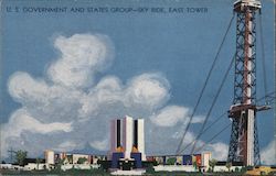 U.S. Government and States Group - Sky Ride, East Tower Postcard