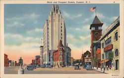 Main and Prospect Streets Postcard
