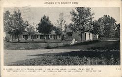Hoosier City Tourist Camp Postcard
