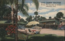 Log Cabin Groves, Truly the Garden of Eden Postcard