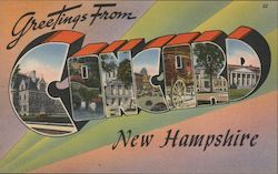 Greetings From Concord, New Hampshire Postcard Postcard Postcard