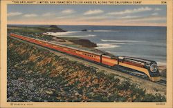 "The Daylight" Limited, San Francisco to Los Angeles, Along the California Coast Postcard
