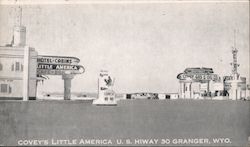 Covey's Little America, U.S. Hiway 30 Postcard