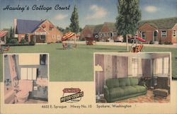 Hawley's Cottage Court Postcard