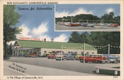 Bob Duchano's Sanbornville Garage New Hampshire Postcard Postcard Postcard