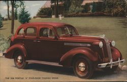 1936 Silver Streak Pontiac "8" Four-Door Touring Sedan Postcard