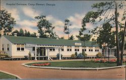 Hospital Entrance Camp Stewart, GA Postcard Postcard Postcard