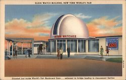 Elgin Watch Building, New York World's Fair Postcard