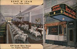 Rene & Jean French Table Postcard