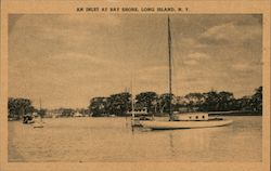 An Inlet at Bay Shore New York Postcard Postcard Postcard