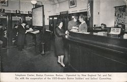 Telephone Center, Boston Common Postcard