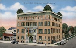 The Algonquin Hotel Port Huron, MI Postcard Postcard Postcard