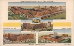 Home of Kellogg Company Postcard