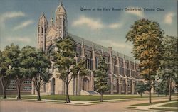 Queen of the Holy Rosary Cathedral Toledo, OH Postcard Postcard Postcard