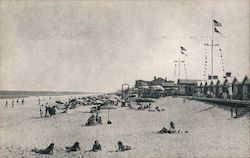 Bathing in Front of Cabana Row at Cavalier Beach Club - Open the Year 'Round Virginia Beach, VA Postcard Postcard Postcard