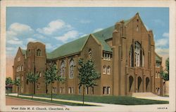 West Side M. E. Church Clearfield, PA Postcard Postcard Postcard