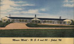 Manor Motel U.S. 6 and 66 50 Mi. S.W. of Chicago 47 Units Joliet, IL Postcard Postcard Postcard