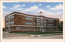 Florence High School Postcard