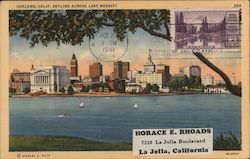 Skyline Across Lake Merritt Postcard