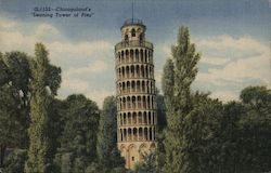 Chicagoland's "Leaning Tower of Pisa" This is a Replica of the World Famous Leaning Tower of Pisa, Italy Postcard