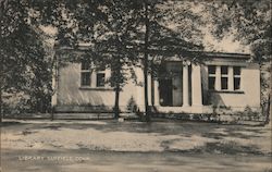 Library Suffield, CT Postcard Postcard Postcard