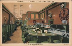 Poinsettia Coffee Shop - 464 Central Ave Postcard