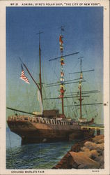 Admirel Byrd's Polar Ship, "The City of New York" Postcard
