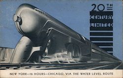 First Trip of the New Streamlined 20th Century Limited, June 15, 1938 Postcard