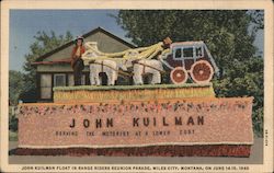 John Kilman Float in Range Riders Reunion Parade Miles City, MT Postcard Postcard Postcard