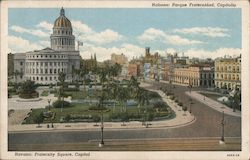 Fraternity Square, Capitol Havana, Cuba Postcard Postcard Postcard