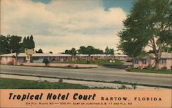 Tropical Hotel Court Postcard