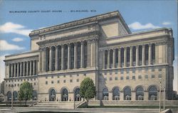 Milwaukee County Court House Postcard