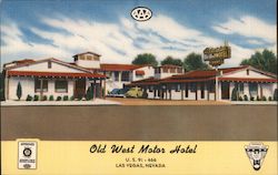 Old West Motor Hotel Las Vegas, NV Postcard Postcard Postcard