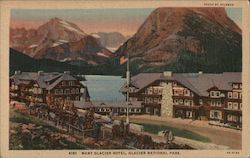 Many Glacier Hotel Glacier National Park, MT Postcard Postcard Postcard