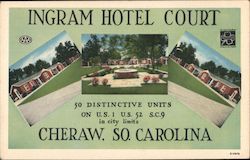 Ingram Hotel Court Postcard