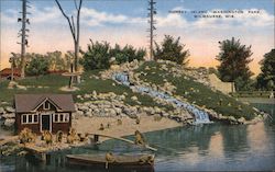 Monkey Island, Washington Park Postcard