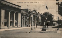 The Square and Main Street Lititz, PA Postcard Postcard Postcard