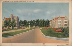 Entrance to Oglethorpe University Postcard